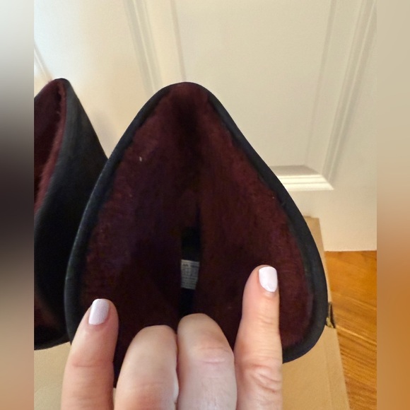 UGG Layna Women's Shearling Foldable Cuff Black Nubuck Boot 2-Wear Styles! 9 - Picture 4 of 13